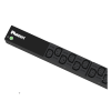 pdu básico para distribución de energía, enchufe de entrada nema l5 20p, con 20 salidas c13 y 2 c19, de instalación vertical, 120 vca, 20 amp