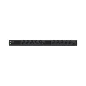 pdu básico para distribución de energía, enchufe de entrada nema l5 20p, con 20 salidas c13 y 2 c19, de instalación vertical, 120 vca, 20 amp