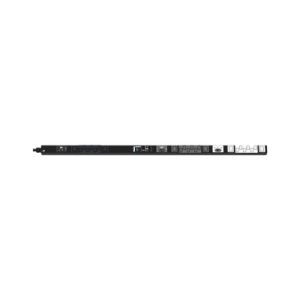 pdu monitoreable (mi) para distribución de energía, enchufe de entrada nema l21 30p, con 18 salidas c13 y 6 c19, de instalación vertical, 208 vca, 30 amp