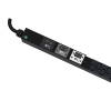 pdu monitoreable (mi) para distribución de energía, enchufe de entrada nema l15 30p, con 18 salidas c13 y 6 c19, de instalación vertical, 20 vca, 30 amp