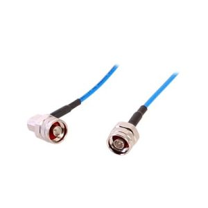 jumper de cable flex tft 402 lf (1/8" diam.) de 1m, con conectores n macho a n macho en a/r, 0 3 ghz.