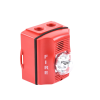 sirena con lámpara estroboscópica / para exterior / a 2 hilos / montaje en pared / 12 o 24 vcd / configuración estroboscópica seleccionable / texto en inglés / incluye caja de montaje / color rojo
