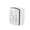 sirena con lámpara estroboscópica para exterior / a 2 hilos / configuración estroboscópica seleccionable / color blanco