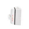 sirena con lámpara estroboscópica para exterior / a 2 hilos / configuración estroboscópica seleccionable / color blanco