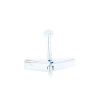 sujetador mariposa de 3/16" x 3" (4.7 x 76 mm).