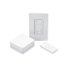 (caseta wireless) kit hub controlador, atenuador (dimmer), control y tapa.