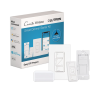 (caseta wireless) kit hub controlador, atenuador (dimmer), control y tapa.