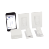 (caseta wireless) kit hub controlador, 2 atenuadores, 2 controles remotos, 2 base mesa y 2 tapas.