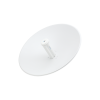 powerbeam airmax ac hasta 450 mbps, frecuencia 5 ghz (5150 5875 mhz) con antena tipo plato de 27 dbi, radomo incluido