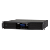 amplificador de audio de alta potencia | 4 x 600w | baja impedancia | 70/100v | dsp integrado | interfaz dante