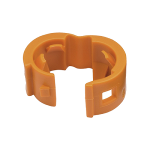 kit de 25 clips de identificación para patch cords, compatible con diámetros de 4.7 a 7.8 mm, color naranja