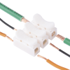 conector tipo push de 3 contactos / para una conexión rápida / puentes de cables