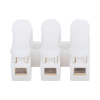 conector tipo push de 3 contactos / para una conexión rápida / puentes de cables
