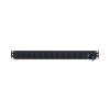 pdu básico para distribución de energía, con 12 tomas nema 5 15r traseras, 1ur, 15 amp, 120 vca