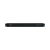 pdu básico para distribución de energía, con 8 tomas nema 5 15r traseras y 2 tomas 5 15r frontales, 1ur, 15 amp, 120 vca