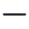 pdu básico para distribución de energía, con 8 tomas nema 5 15r traseras y 2 tomas 5 15r frontales, 1ur, 15 amp, 120 vca