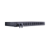 pdu ats (fuente redundante auto transferible) medible, para distribución de energía, 2 entradas 120 vca nema5 15p, con 10 salidas nema 5 15r, horizontal 19in, 1ur
