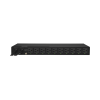 pdu ats (fuente redundante auto transferible) monitoreable, para distribución de energía, 2 entradas 120 vca nema5 15p, con 10 salidas nema 5 15r, horizontal 19in, 1ur
