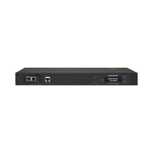 pdu ats (fuente redundante auto transferible) monitoreable, para distribución de energía, 2 entradas 120 vca nema5 15p, con 10 salidas nema 5 15r, horizontal 19in, 1ur
