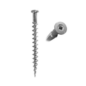 ancla de tornillo "penetrador" de 18" de largo, en aluminio termotratado con cabeza para dado cuadrado de 1/2" .