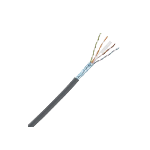 bobina de cable blindado f/utp de 4 pares, cat6a, soporte de aplicaciones 10gbase t, lszh (libre de gases tóxicos), color negro, para interior, 305m