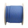 bobina de cable blindado f/utp de 4 pares, cat6a, soporte de aplicaciones 10gbase t, lszh (libre de gases tóxicos), color azul, 305m