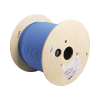 bobina de cable blindado f/utp de 4 pares, cat6a, soporte de aplicaciones 10gbase t, lszh (libre de gases tóxicos), color azul, 305m