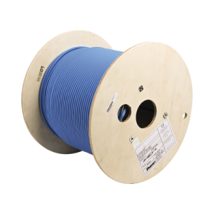 bobina de cable blindado f/utp de 4 pares, cat6a, soporte de aplicaciones 10gbase t, lszh (libre de gases tóxicos), color azul, 305m