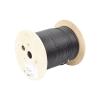 bobina de cable planta externa con gel, de 4 pares, cat6a, blindado f/utp, color negro, 305m