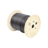 bobina de cable planta externa con gel, de 4 pares, cat6a, blindado f/utp, color negro, 305m