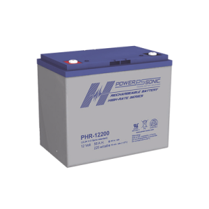 batería 12v, 58ah, para respaldo, serie phr, tecnologías agm/vrla, 5 años vida Útil, terminales m6, reconocida ul