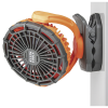 ventilador inalámbrico portátil recargable ideal para el trabajo. montable por pinza o por potentes imanes. incluye cable usb c