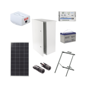 kit solar de 14 w con poe pasivo 24 vcc para un radio de ubiquiti airmax o cambium epmp