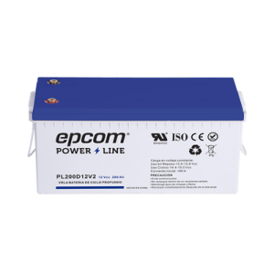batería 12 vcc / 200 ah / ul / tecnología agm vrla / ciclo profundo / para uso en aplicaciones fotovoltaicas y de emergencia / terminales t5