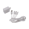 cargador de pared usb de 5 vcc 2a / multi puertos / usb c / micro usb / tipo c / lightning (iphone) / extensión de cable 1.2 metros