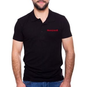 playera tipo polo color negro honeywell