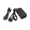 fuente de alimentaci贸n de 4 salidas tipo jack macho de 12 vcc / 5 amper