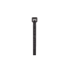 cincho de nylon 6.6 pan ty™, 142mm largo x 2.5mm ancho, color negro, exterior resistente a rayos uv, paquete de 1000pz