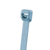 cincho pan ty™ 203mm largo x 3.4mm ancho, intermedio de nylon 6.6 y metal detectable, color azul claro. 100 piezas.