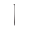 cincho de nylon 6.6 de bloqueo, 203 mm largo x 2.5mm ancho, color negro, exterior resistente a rayos uv, paquete de 100pz