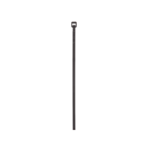 cincho de nylon 6.6 de bloqueo, 203 mm largo x 2.5mm ancho, color negro, exterior resistente a rayos uv, paquete de 100pz