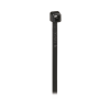cincho de nylon 6.6 de bloqueo, 203 mm largo x 2.5mm ancho, color negro, exterior resistente a rayos uv, paquete de 1000pz