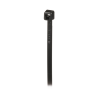 cincho de nylon 6.6 de bloqueo, 203 mm largo x 2.5mm ancho, color negro, exterior resistente a rayos uv, paquete de 1000pz
