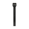 cincho de nylon 6.6 de bloqueo, 188 mm largo x 4.8mm ancho, color negro, exterior resistente a rayos uv, paquete de 1000pz