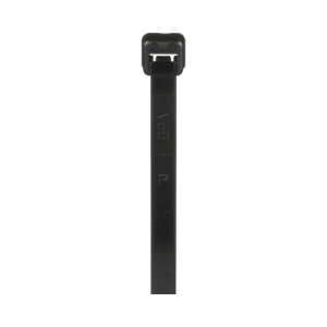 cincho de nylon 6.6 de bloqueo, 188 mm largo x 4.8mm ancho, color negro, exterior resistente a rayos uv, paquete de 1000pz