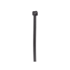 cincho de nylon 6.6, color negro, 290 mm largo x 3.7mm ancho, sección transversal intermedia, paquete de 100 piezas