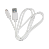 cable programador y cargador usb a micro usb color blanco