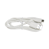 cable programador y cargador usb a micro usb color blanco