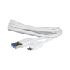 cable programador y cargador usb a micro usb color blanco