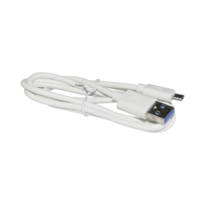 cable programador y cargador usb a micro usb color blanco